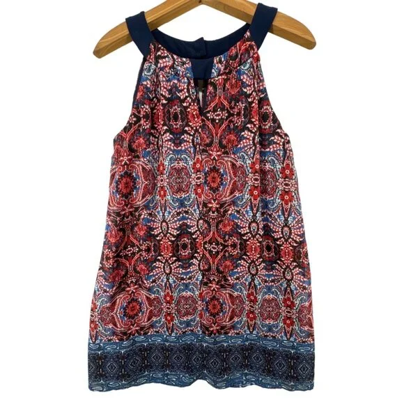 Dress Barn | Tops | Dress Barn Halter Dress Sz 4 Redwhiteblue 4th Of July  Bandana Print Party Lined | Poshmark